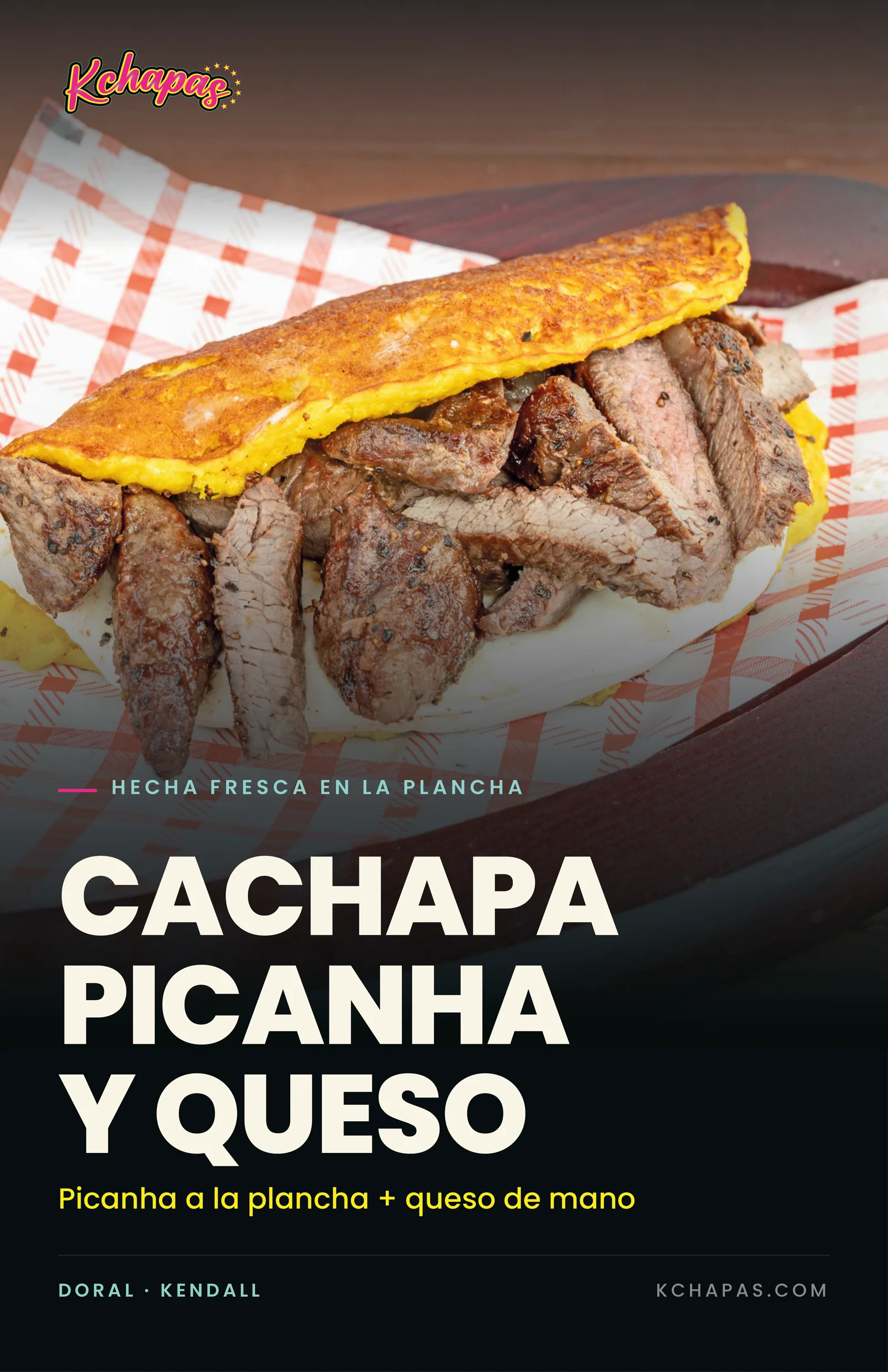 Cachapa Picanha y Queso poster