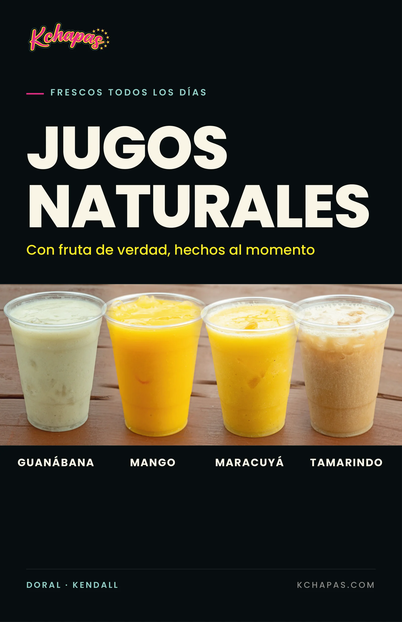 Fresh juices poster