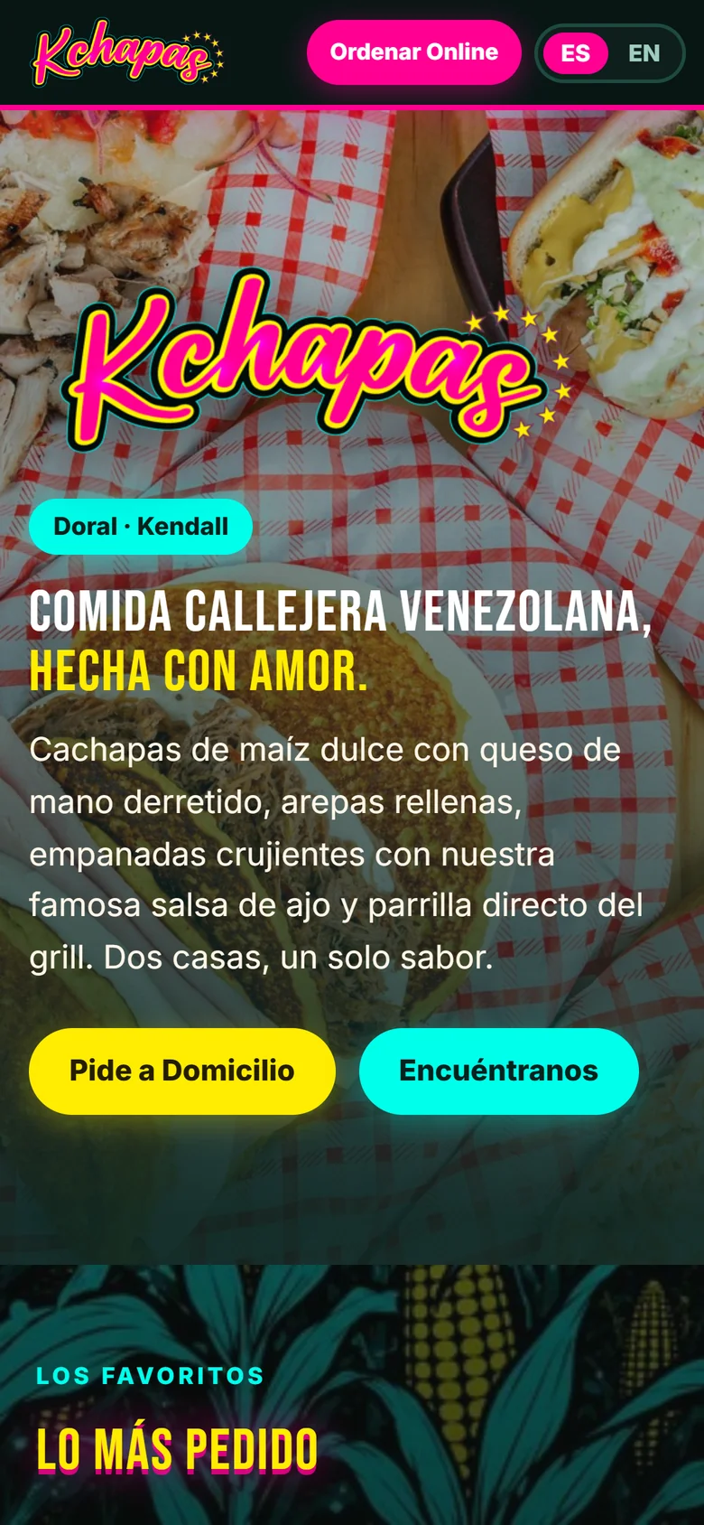 K'Chapas homepage, phone